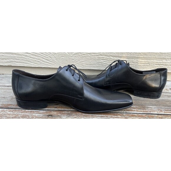 New! Point by LLOYD Men\'s US 11.5 Black Leather Square Toe Dress Shoes Germany main image 11